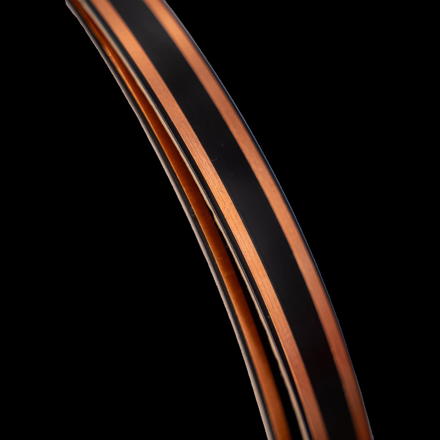 Rail black per meter