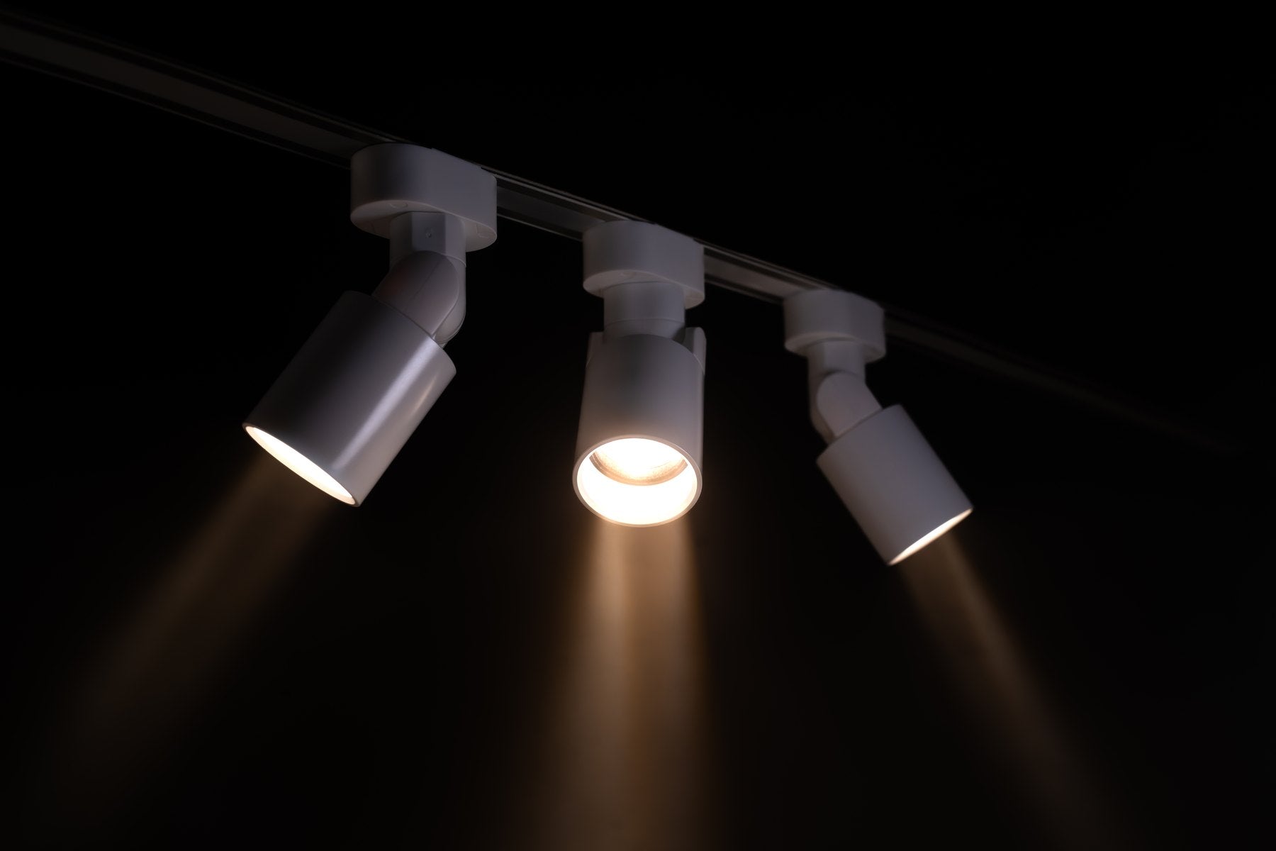 Focused light with a clear edge on a dark background